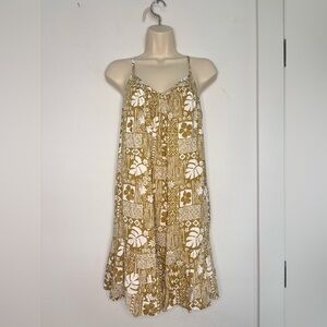 BILLABONG NWT TROPICAL PRINT FLOWY SUNNY DAZE MINI DRESS SZ SMALL